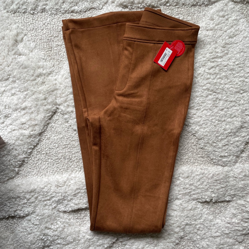 SPANX Flare Suede Pants size small